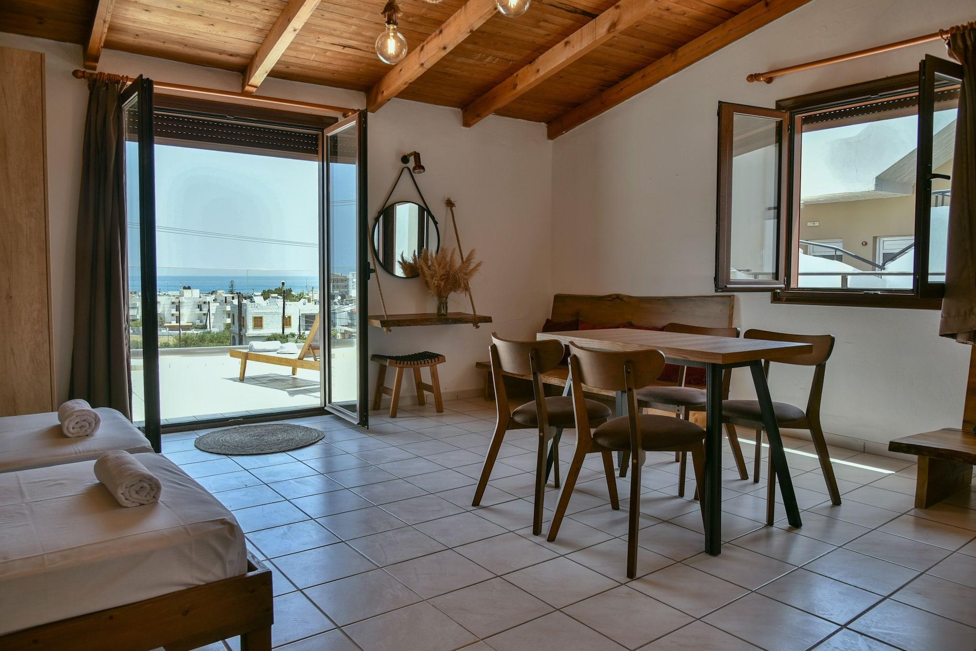 Iraklis Apartments Stalida Buitenkant foto