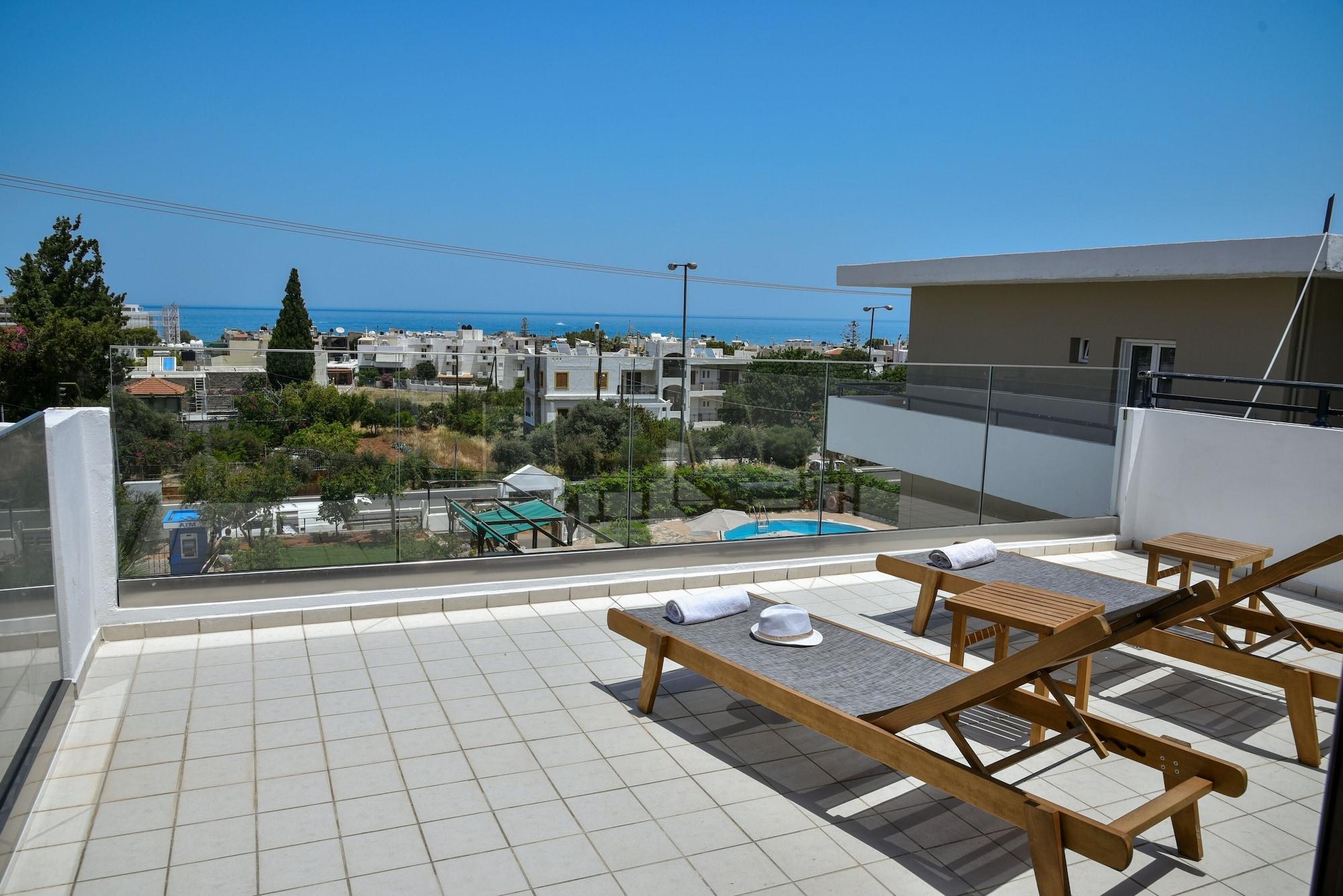 Iraklis Apartments Stalida Buitenkant foto