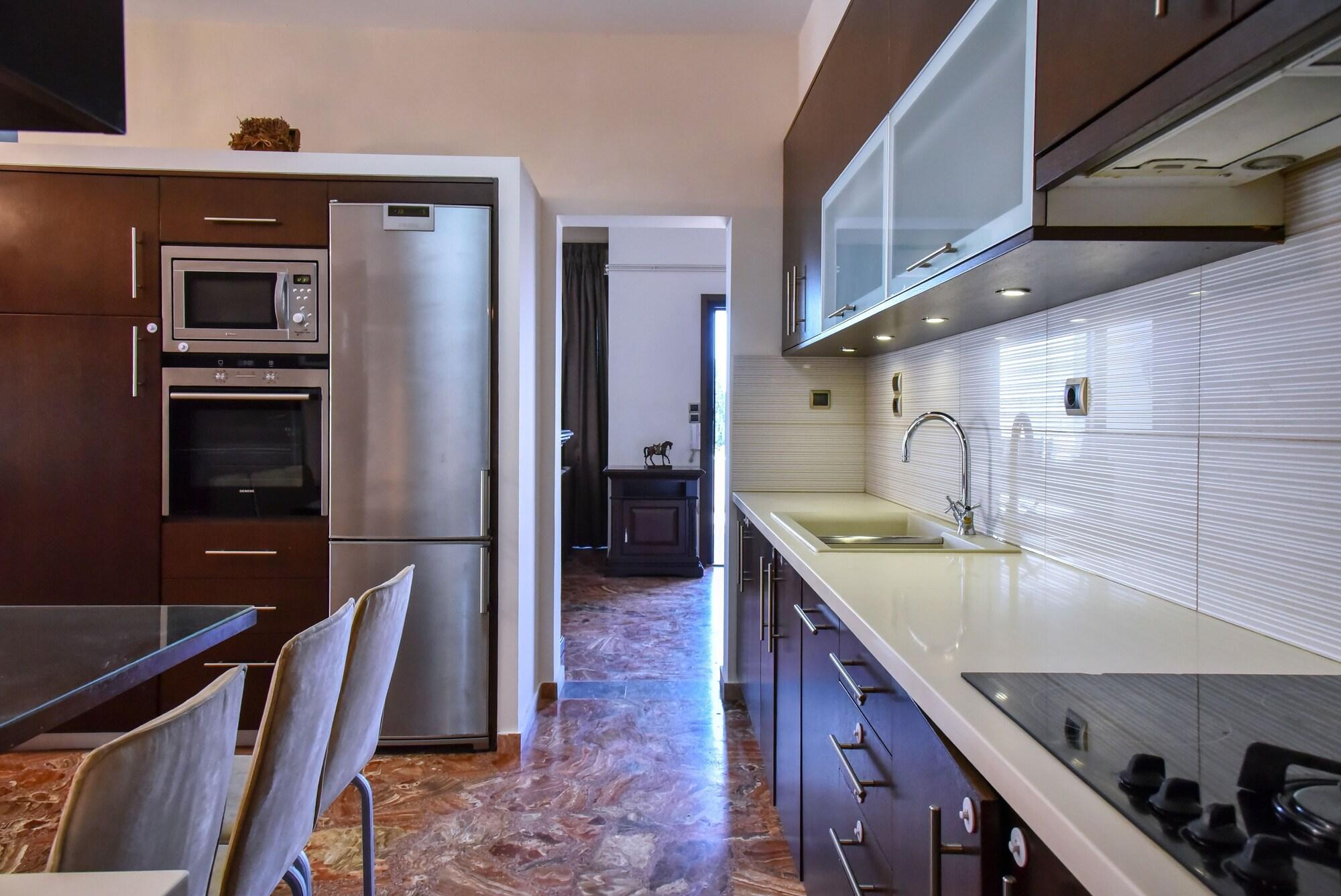 Iraklis Apartments Stalida Buitenkant foto